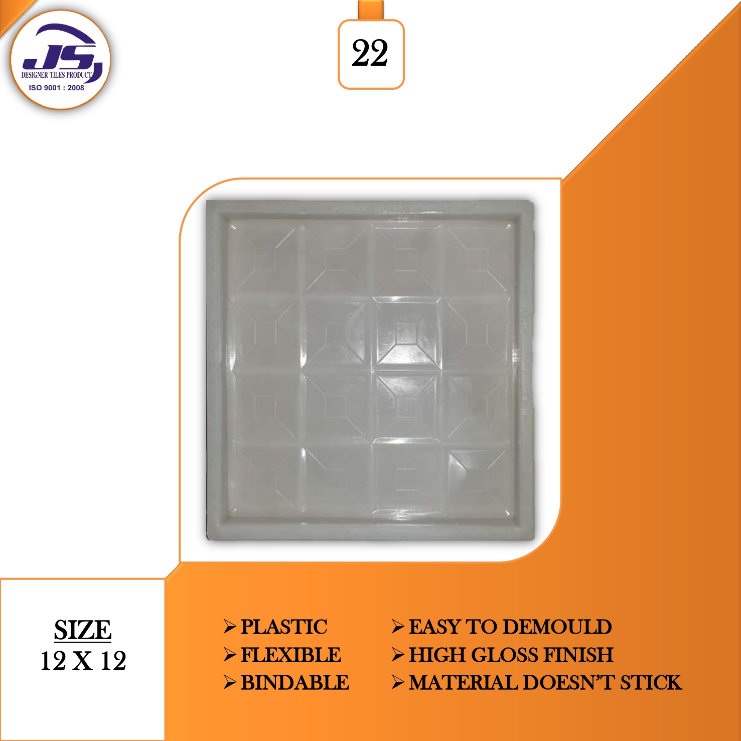 Carrom (12x12) Plastic Mould